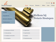 Tablet Screenshot of notarishoutepen.nl